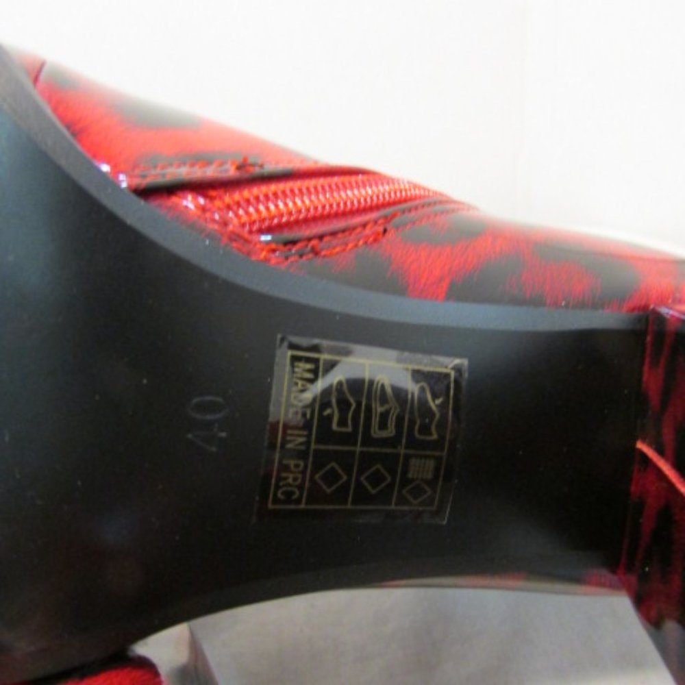 Ninety Union Milano Red Ankle Booties - Picture 11 of 12